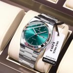 POEDAGAR 930 Men's Luxury Luminous Stainless Steel Quartz Watch (Green) - Image 6