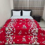 5 Pecs Luxury Couple Comforter Set (Tomato Red) - Image 4